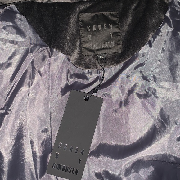 Enzo Velvet Puffer Jacket Size 36/S - Picture 4 of 7